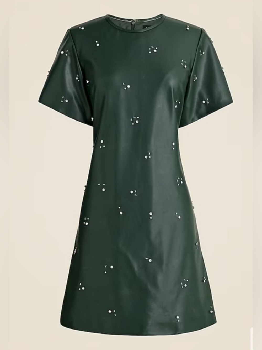 J.Crew Collection mini dress in embellished faux leather - Picture 4 of 9